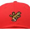 imageDALIX Gecko Cap Embroidered Mens Cotton Dad Hat Baseball HatRed