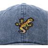 imageDALIX Gecko Cap Embroidered Mens Cotton Dad Hat Baseball HatWashed Navy Blue