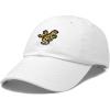 imageDALIX Gecko Cap Embroidered Mens Cotton Dad Hat Baseball HatWhite