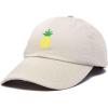 imageDALIX Pineapple Hat Unstructured Cotton Baseball CapBeige