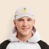 imageDALIX Pineapple Hat Unstructured Cotton Baseball CapBeige