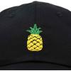 imageDALIX Pineapple Hat Unstructured Cotton Baseball CapBlack