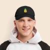 imageDALIX Pineapple Hat Unstructured Cotton Baseball CapBlack