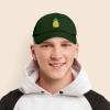 imageDALIX Pineapple Hat Unstructured Cotton Baseball CapDark Green