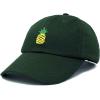 imageDALIX Pineapple Hat Unstructured Cotton Baseball CapDark Green