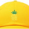 imageDALIX Pineapple Hat Unstructured Cotton Baseball CapGold