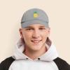 imageDALIX Pineapple Hat Unstructured Cotton Baseball CapGray