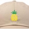 imageDALIX Pineapple Hat Unstructured Cotton Baseball CapKhaki