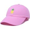 imageDALIX Pineapple Hat Unstructured Cotton Baseball CapLight Pink