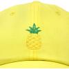 imageDALIX Pineapple Hat Unstructured Cotton Baseball CapMinion Yellow