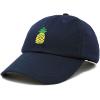 imageDALIX Pineapple Hat Unstructured Cotton Baseball CapNavy Blue