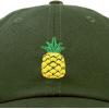 imageDALIX Pineapple Hat Unstructured Cotton Baseball CapOlive