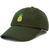 imageDALIX Pineapple Hat Unstructured Cotton Baseball CapOlive
