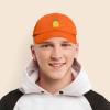 imageDALIX Pineapple Hat Unstructured Cotton Baseball CapOrange