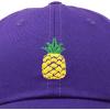 imageDALIX Pineapple Hat Unstructured Cotton Baseball CapPurple