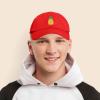 imageDALIX Pineapple Hat Unstructured Cotton Baseball CapRed