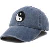 imageDALIX Ying Yang Dad Hat Baseball Cap Zen Peace Balance Philosophy VintageNavy Blue
