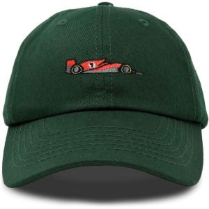 imageDALIX Formula Racing Car Embroidered Cap Cotton Baseball Summer Cool Dad Hat MensDark Green