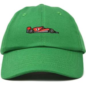 imageDALIX Formula Racing Car Embroidered Cap Cotton Baseball Summer Cool Dad Hat MensKelly Green