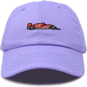 imageDALIX Formula Racing Car Embroidered Cap Cotton Baseball Summer Cool Dad Hat MensLavender