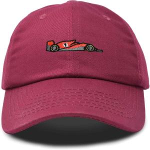 imageDALIX Formula Racing Car Embroidered Cap Cotton Baseball Summer Cool Dad Hat MensMaroon
