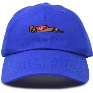 imageDALIX Formula Racing Car Embroidered Cap Cotton Baseball Summer Cool Dad Hat MensRoyal Blue