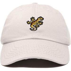 imageDALIX Gecko Cap Embroidered Mens Cotton Dad Hat Baseball HatBeige