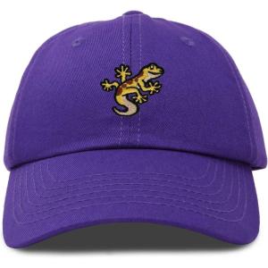 imageDALIX Gecko Cap Embroidered Mens Cotton Dad Hat Baseball HatPurple