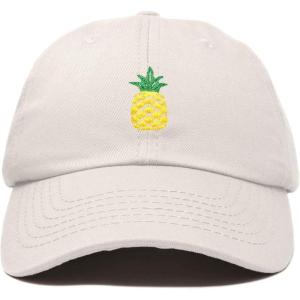 imageDALIX Pineapple Hat Unstructured Cotton Baseball CapBeige