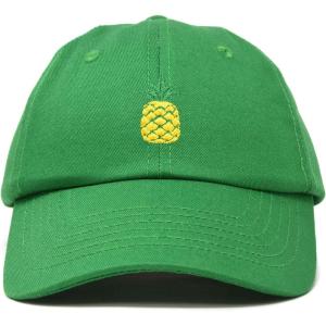 imageDALIX Pineapple Hat Unstructured Cotton Baseball CapKelly Green