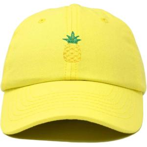 imageDALIX Pineapple Hat Unstructured Cotton Baseball CapMinion Yellow