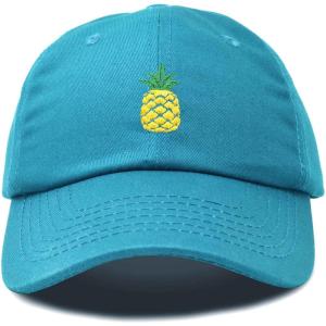 imageDALIX Pineapple Hat Unstructured Cotton Baseball CapTeal