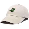 imageDALIX Alligator Cap Embroidered Mens Cotton Dad Hat Baseball HatBeige