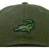 imageDALIX Alligator Cap Embroidered Mens Cotton Dad Hat Baseball HatOlive