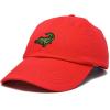 imageDALIX Alligator Cap Embroidered Mens Cotton Dad Hat Baseball HatRed