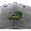 imageDALIX Alligator Cap Embroidered Mens Cotton Dad Hat Baseball HatWashed Black