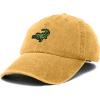 imageDALIX Alligator Cap Embroidered Mens Cotton Dad Hat Baseball HatWashed Gold