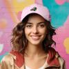 imageDALIX Alligator Cap Embroidered Mens Cotton Dad Hat Baseball HatWashed Pink