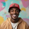 imageDALIX Alligator Cap Embroidered Mens Cotton Dad Hat Baseball HatWashed Red