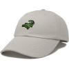 imageDALIX Alligator Cap Embroidered Mens Cotton Dad Hat Baseball HatWashed Stone White