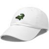 imageDALIX Alligator Cap Embroidered Mens Cotton Dad Hat Baseball HatWhite