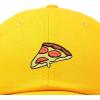 imageDALIX Pizza Slice Embroidered Dad Cap Cotton Baseball Hat UnisexGold