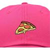 imageDALIX Pizza Slice Embroidered Dad Cap Cotton Baseball Hat UnisexHot Pink