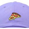 imageDALIX Pizza Slice Embroidered Dad Cap Cotton Baseball Hat UnisexLavender