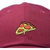 imageDALIX Pizza Slice Embroidered Dad Cap Cotton Baseball Hat UnisexMaroon