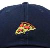 imageDALIX Pizza Slice Embroidered Dad Cap Cotton Baseball Hat UnisexNavy Blue