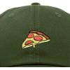 imageDALIX Pizza Slice Embroidered Dad Cap Cotton Baseball Hat UnisexOlive