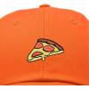 imageDALIX Pizza Slice Embroidered Dad Cap Cotton Baseball Hat UnisexOrange