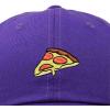 imageDALIX Pizza Slice Embroidered Dad Cap Cotton Baseball Hat UnisexPurple