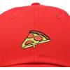 imageDALIX Pizza Slice Embroidered Dad Cap Cotton Baseball Hat UnisexRed